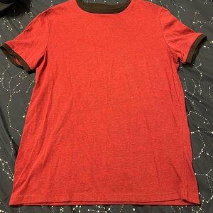 Red urban pipeline shirt boys XL